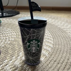 Brand new Starbucks spider web tumbler with stickers and tags